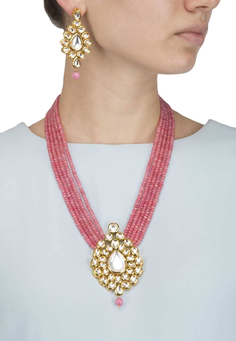 Natural Pink Ruby Gemstone Plain Hand Polished Tumble Shape Stone Beads  Necklace – My DT Lifestyle