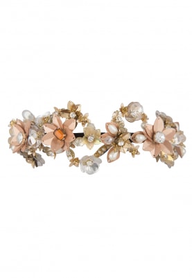 Multicolor Crystal and Sequins Embellished Floral Hairband