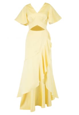 Sunshine Yellow Flare Day Gown