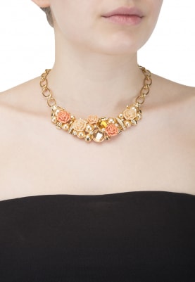 Gold Plated Floral Necklace