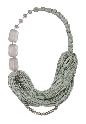 Multi Strand Crystal Threaded Necklace