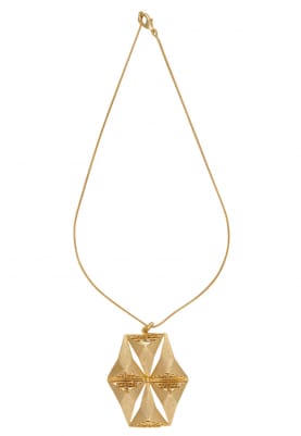 Gold Finish Star Necklace